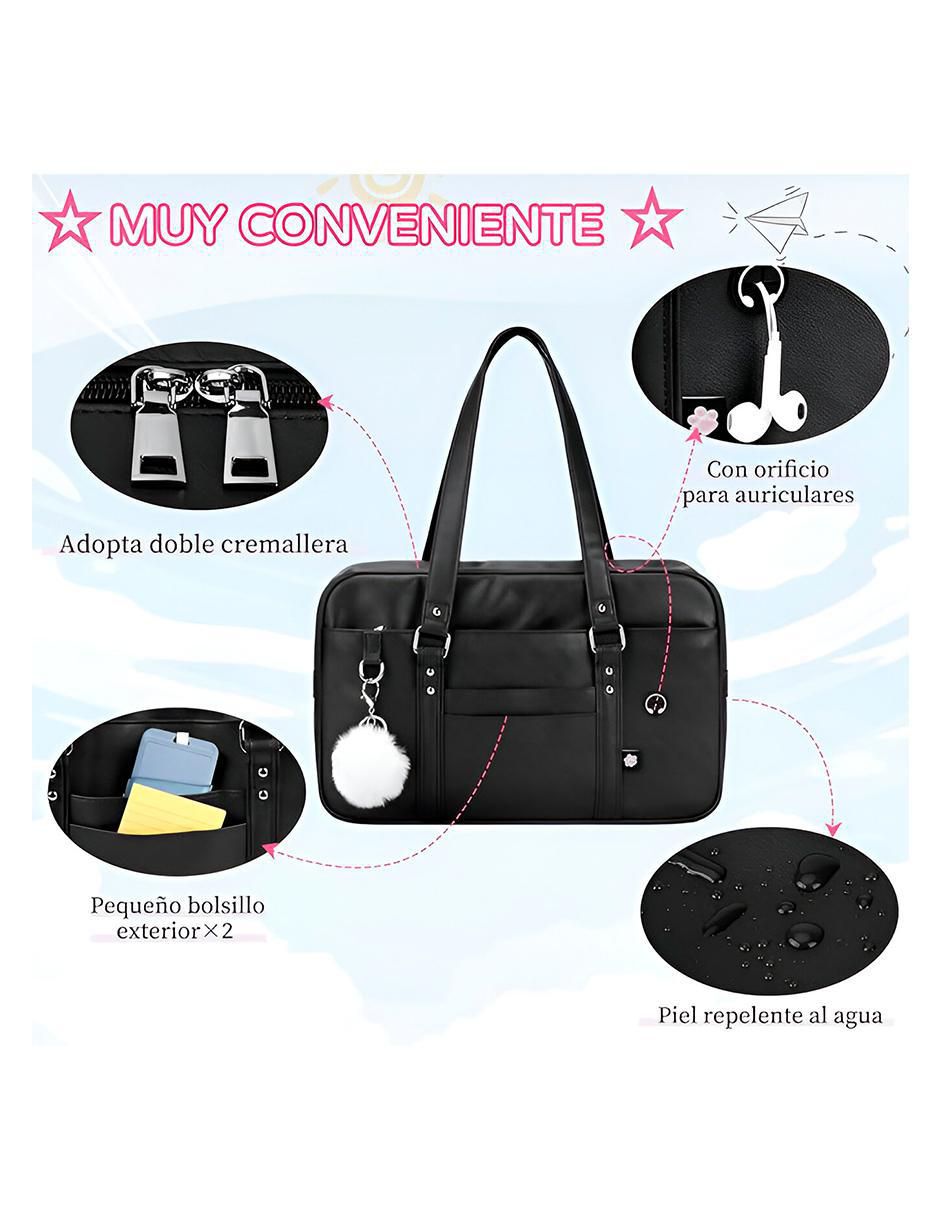 Foto 5 pulgar | Bolsa Tote Pink Brule Negra