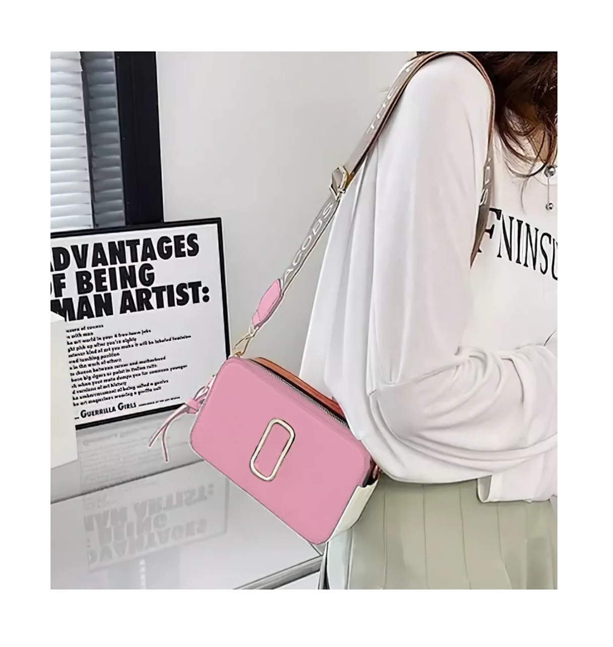 Foto 4 pulgar | Bolsa Bandolera Elegante Para Mujer Rosa