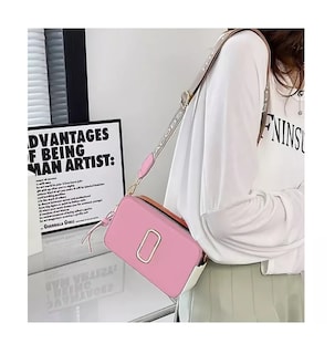 Foto 3 | Bolsa Bandolera Elegante Para Mujer Rosa