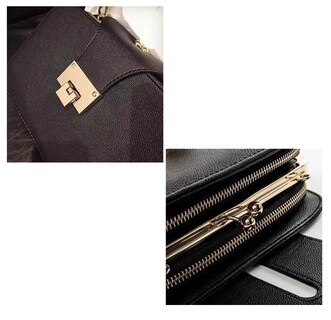 Foto 5 | Bolso Bandolera Con Hebilla Decorativa Para Mujer Gris Oscuro