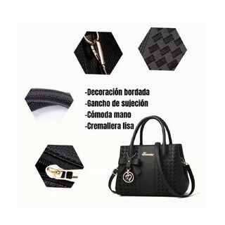 Foto 3 | Bolso Mochila Tote Ligero De Gran Capacidad Para Mujer Negra