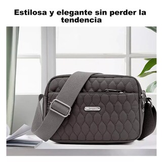 Foto 4 | Bolso Multifuncional Antirrobo E Impermeable Para Mujer Gris