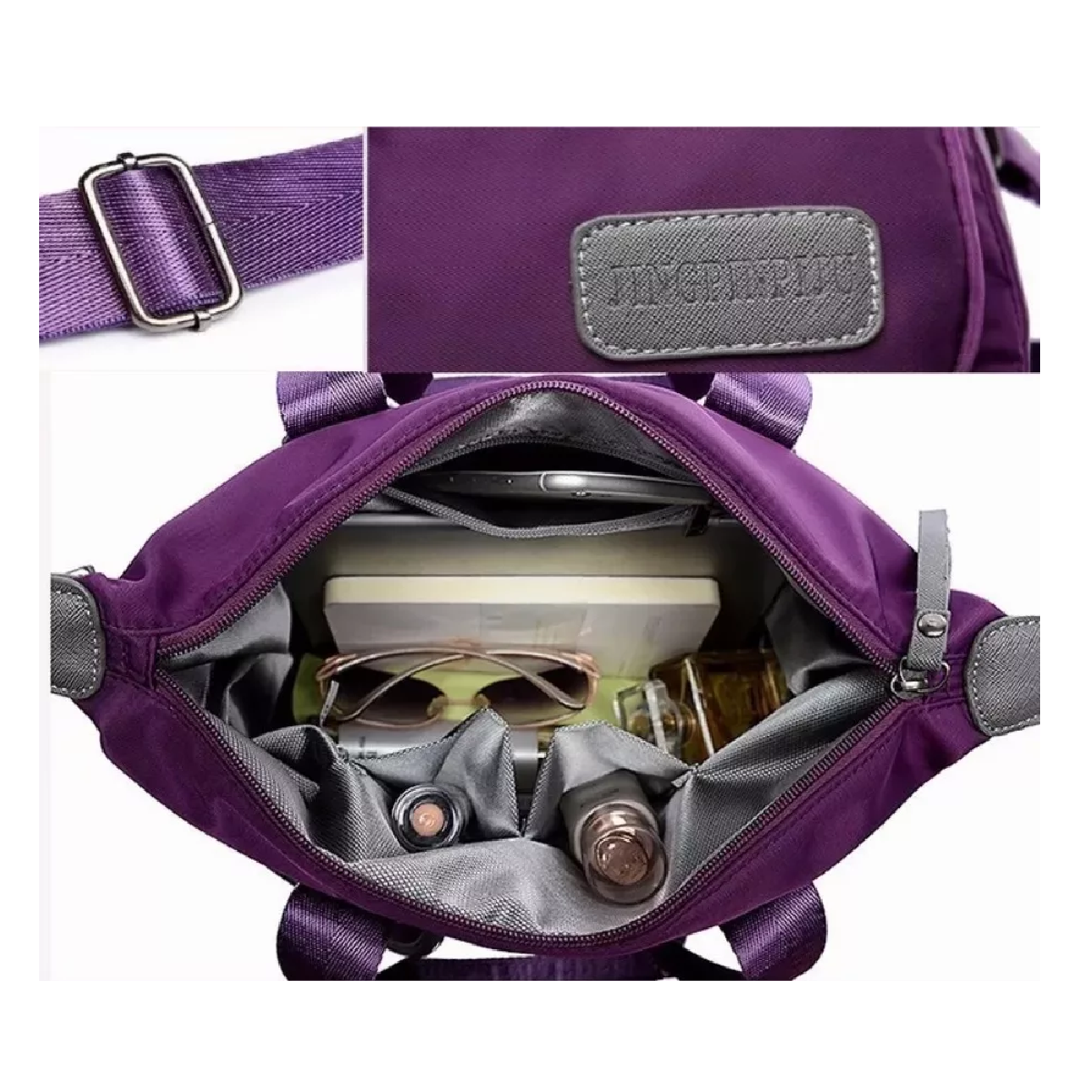 Foto 4 pulgar | Bolso Multifuncional Antirrobo E Impermeable Para Mujer Morado