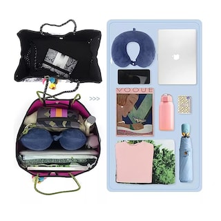 Foto 6 | Set De Bolsas Con Cosmetiquera Estampadas Para Mujer