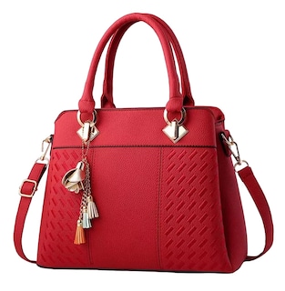 Foto 1 | Bolso De Hombro Elegante Y Moderno Para Mujer Rojo