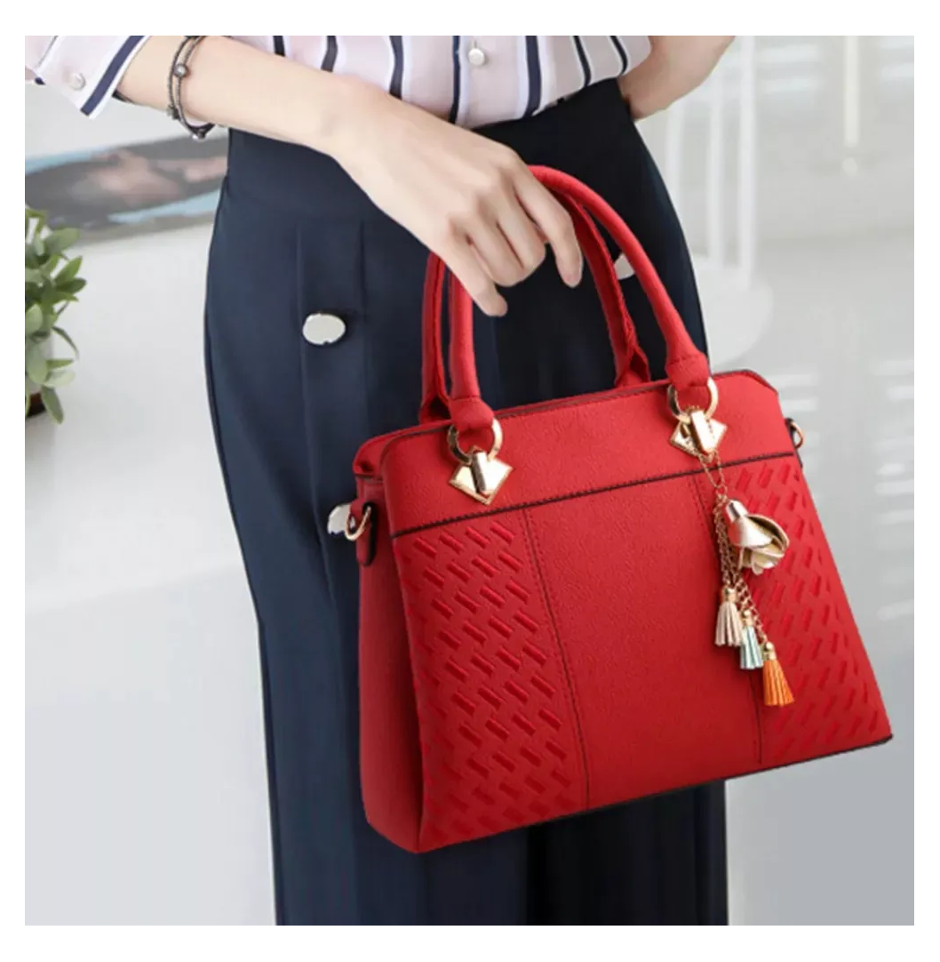 Foto 6 pulgar | Bolso De Hombro Elegante Y Moderno Para Mujer Rojo