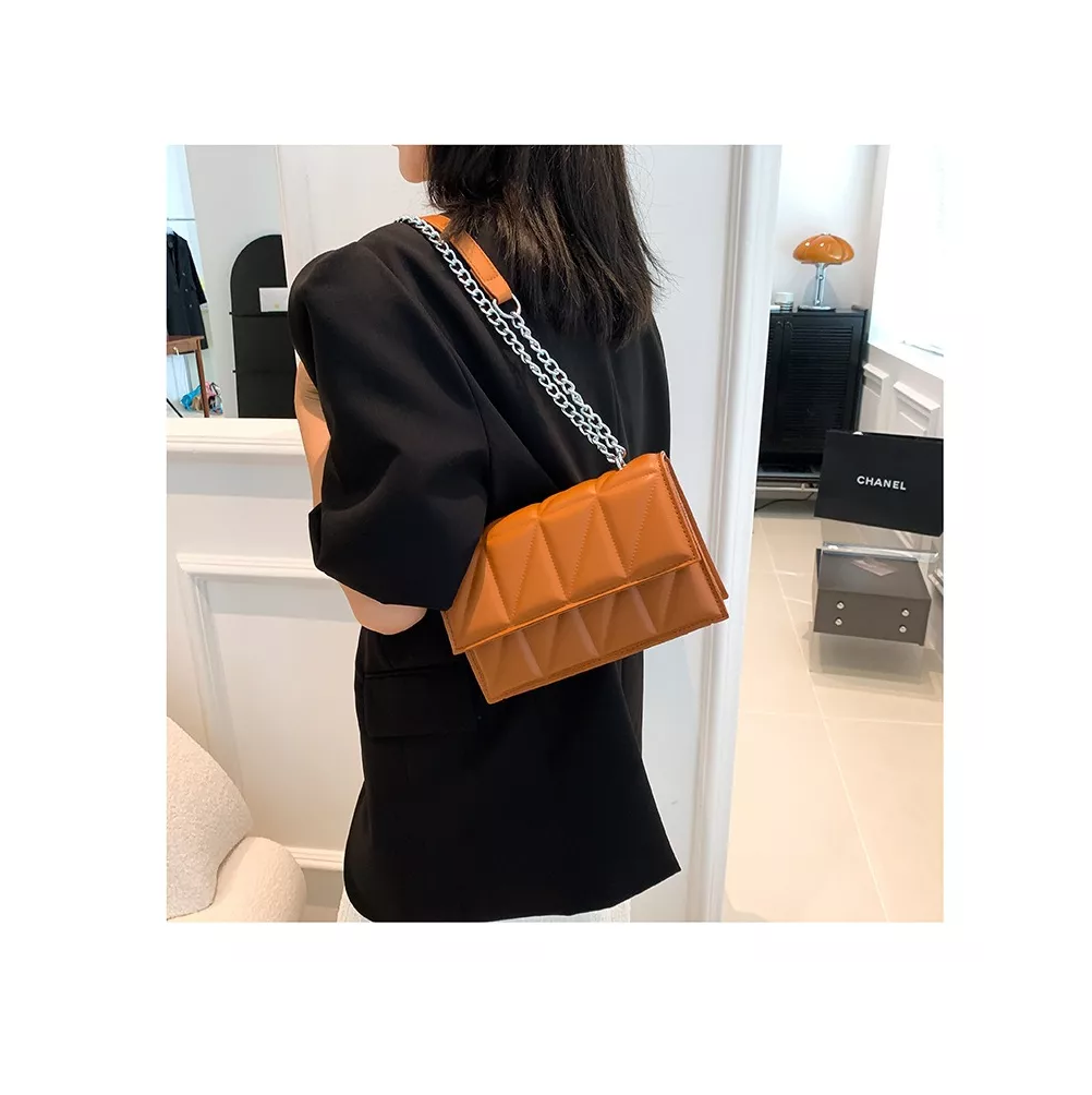 Foto 6 pulgar | Bolso Casual Ajustable De Cuero Pu Para Mujer Marrón