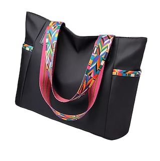 Foto 1 | Bolso Grande Y Ligero Crossbody Para Mujer Moderno Negro