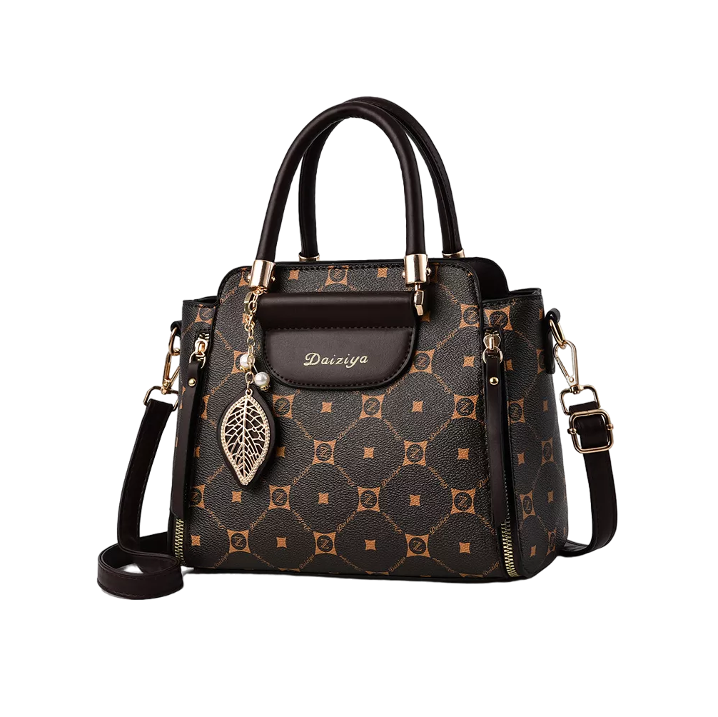 Foto 1 | Bolso Tote Impermeable Vintage Para Mujer Café