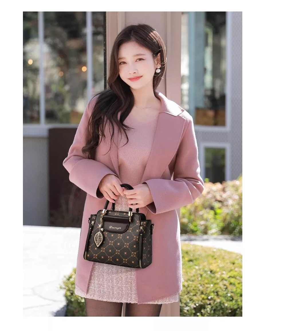 Foto 4 pulgar | Bolso Tote Impermeable Vintage Para Mujer Café