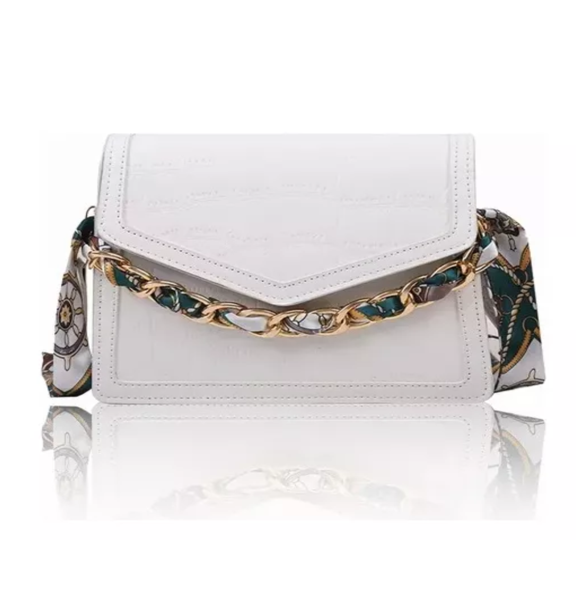 Foto 2 pulgar | Bolsa Bandolera Minimalista Para Mujer Blanca