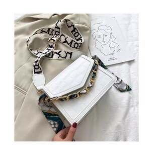 Foto 2 | Bolsa Bandolera Minimalista Para Mujer Blanca