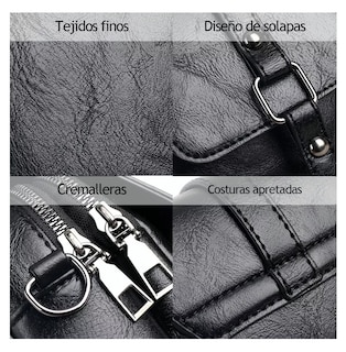 Foto 5 | Bolso Cartera Bandolera Para Mujer Celular Moda Negro