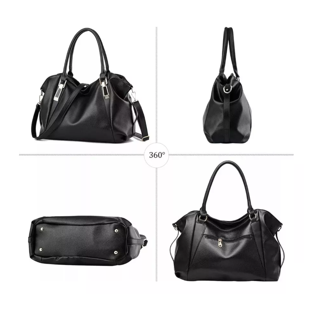 Foto 3 pulgar | Bolsa Bandolera Minimalista Para Mujer Negra