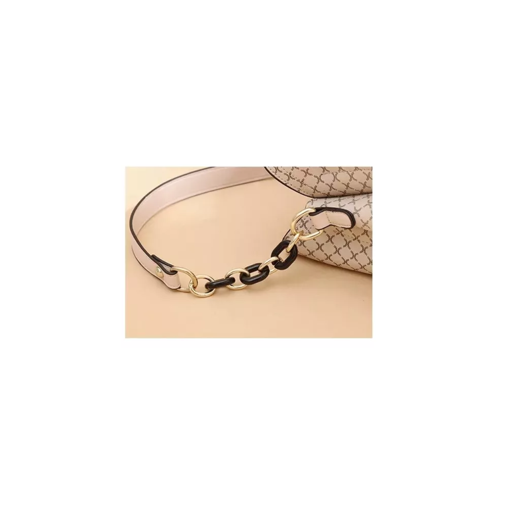 Foto 5 pulgar | Bolso De Hombro De Cuero Elegante Para Mujer Caqui