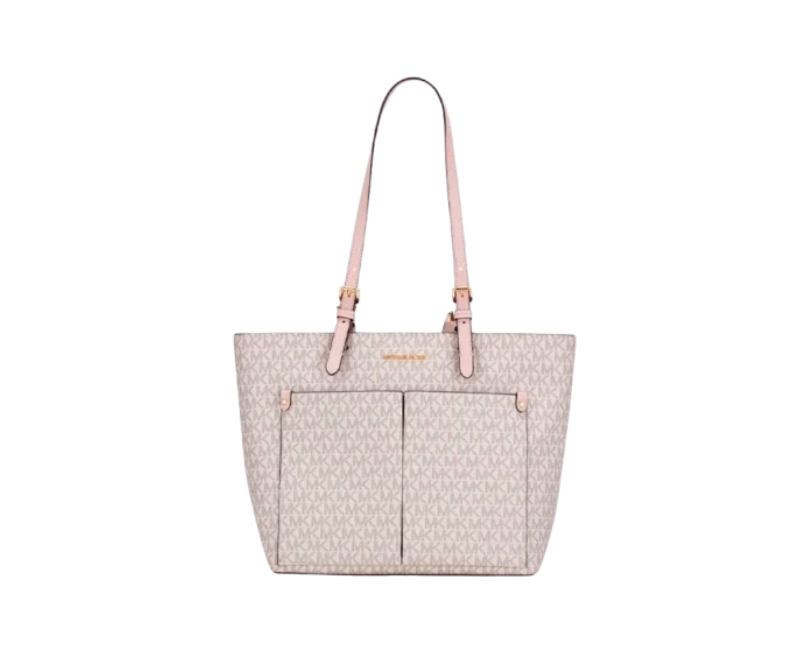 Foto 2 pulgar | Bolsa Michael Kors Jet Set Medium Logo Pocket Tote Bag 35f3gtvt3b Color Blanco