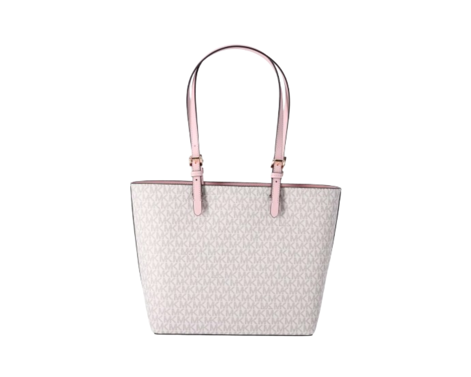 Foto 4 pulgar | Bolsa Michael Kors Jet Set Medium Logo Pocket Tote Bag 35f3gtvt3b Color Blanco