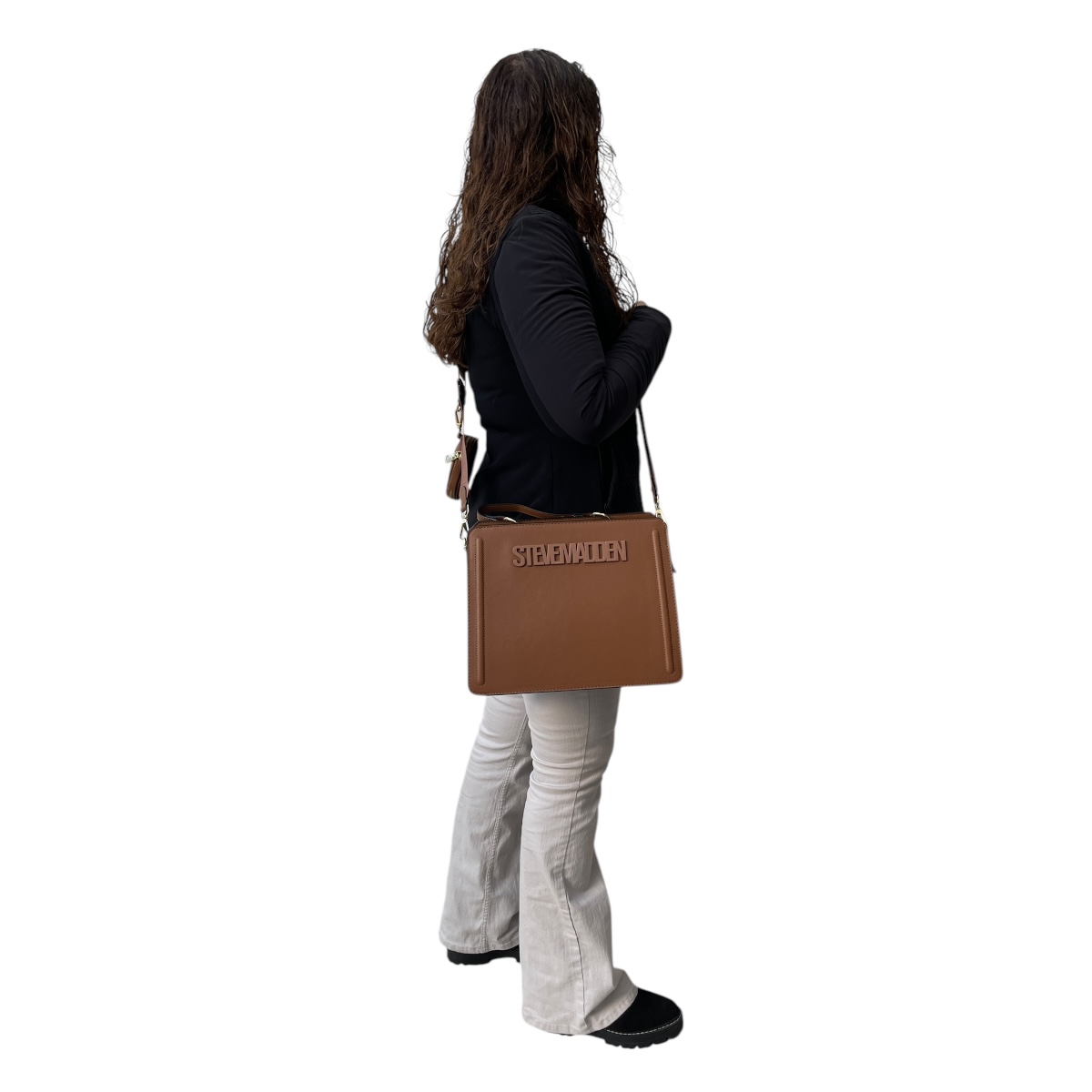 Foto 7 pulgar | Bolsa para Dama Steve Madden Bevelyn Brown XL