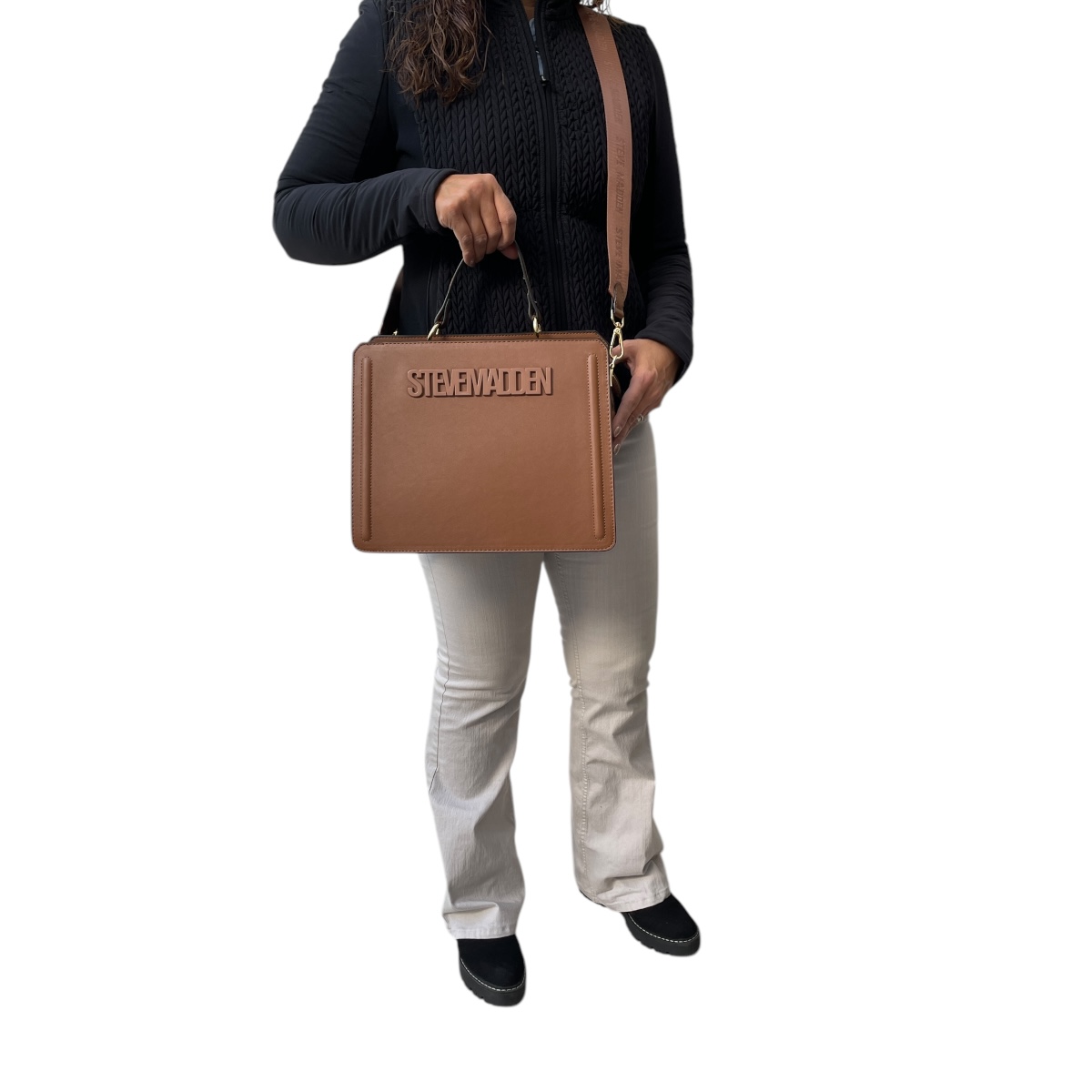 Foto 8 pulgar | Bolsa para Dama Steve Madden Bevelyn Brown XL