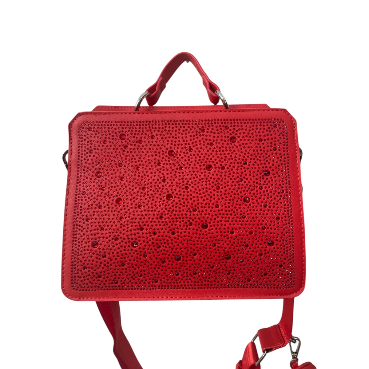 Foto 3 pulgar | Bolsa Steve Madden Bevelyn Rhinstones Red