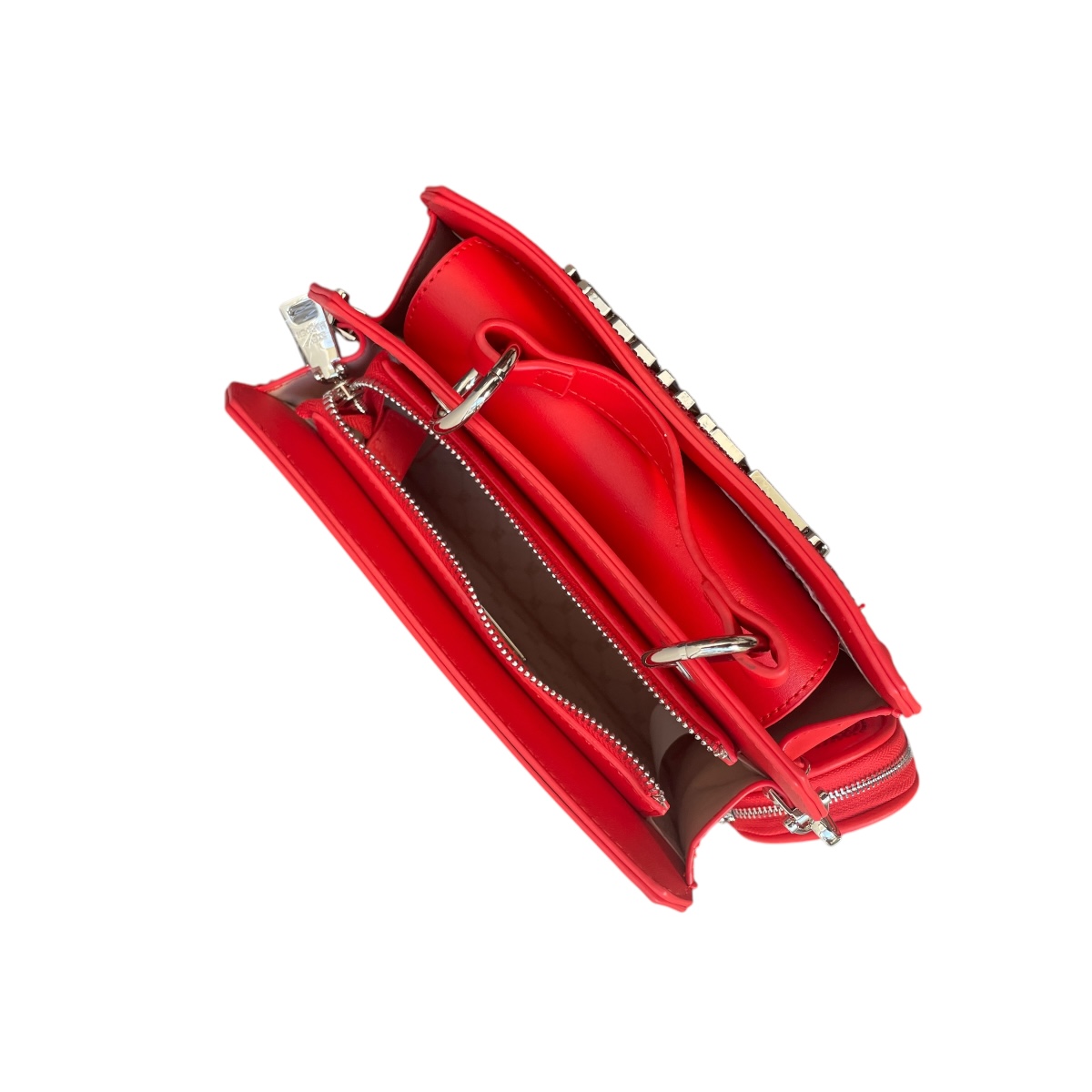 Foto 4 pulgar | Bolsa Steve Madden Bevelyn Rhinstones Red