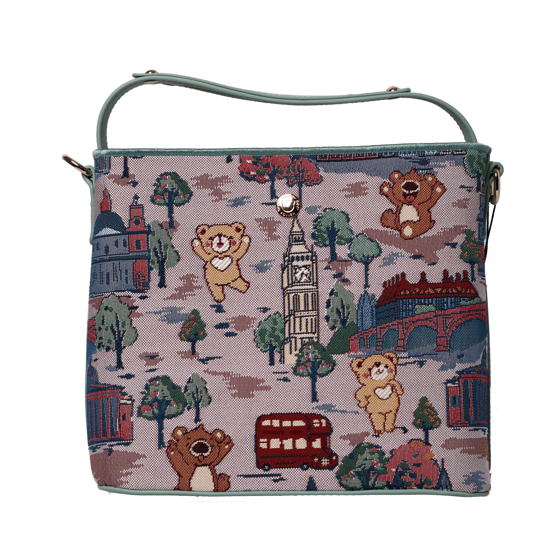 Foto 2 pulgar | Bolso Bucket Henney Bear H357 London Bridge