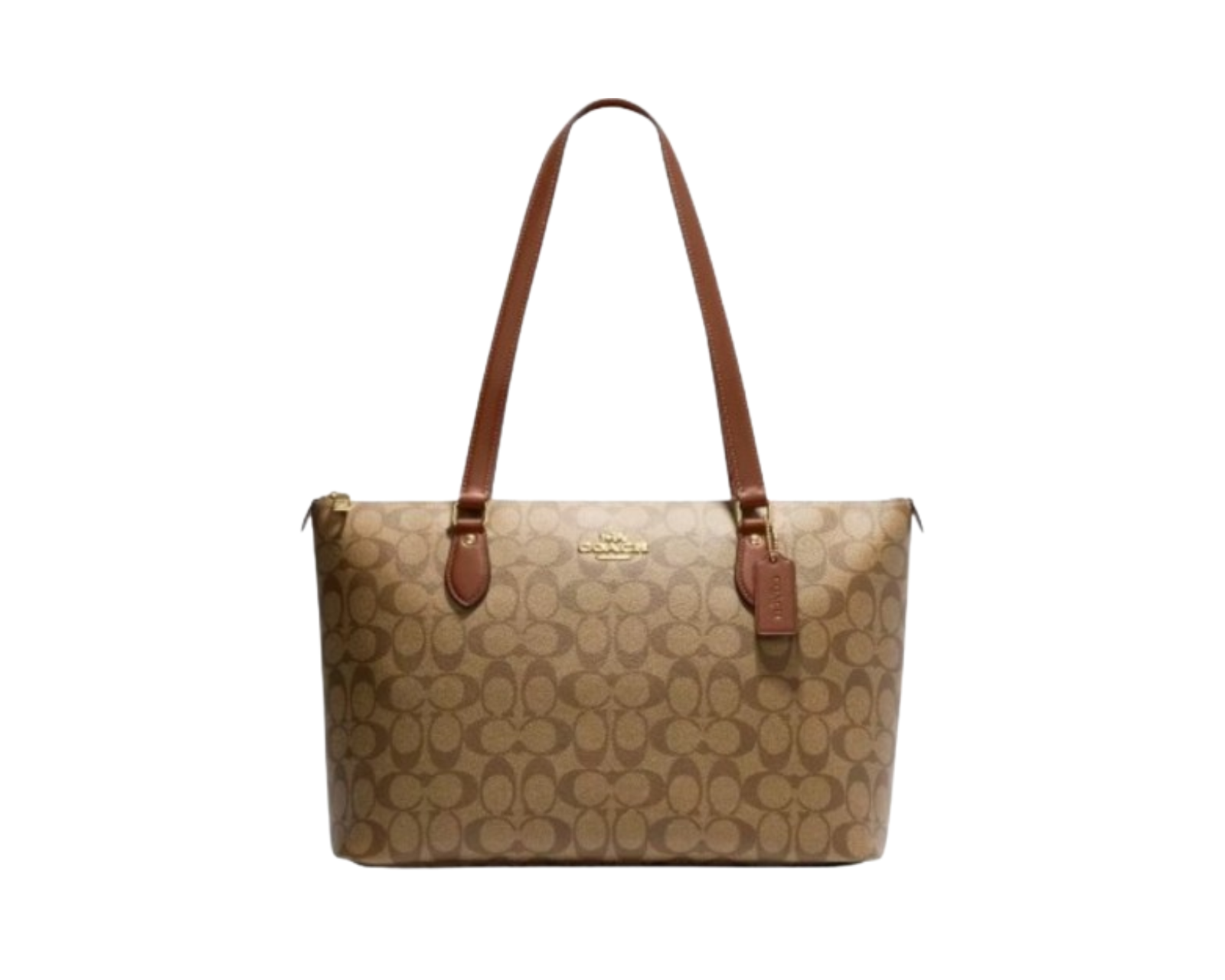 Bolsa Coach Gallery Tote Signature Canvas Cs187 Café