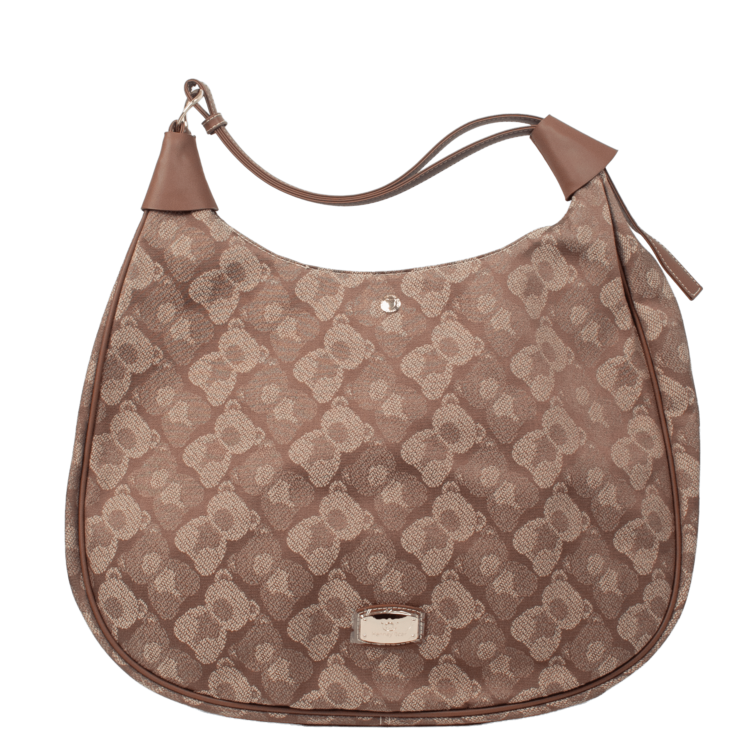 Bolso Hobo Henney Bear H1158 Shadow Bear Brown