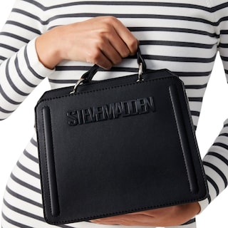 Foto 7 | Combo de Bolsas Bevelyn Black + Mini Bevelymm Silver Steve Madden