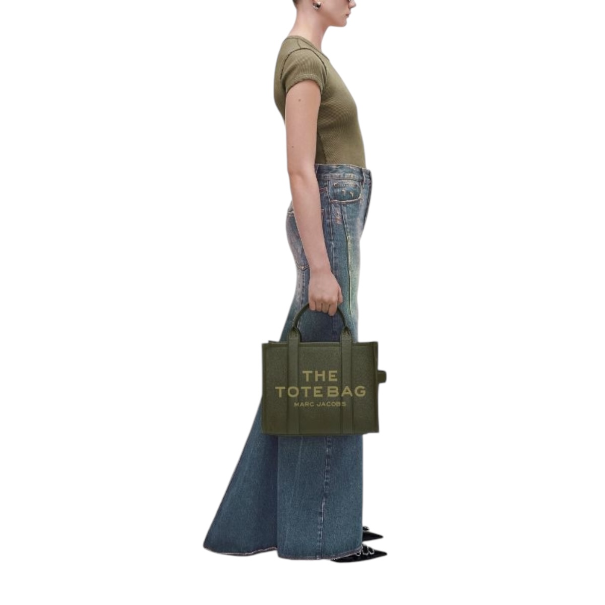 Foto 7 pulgar | Bolsa The Marc Jacobs The Tote Bag Piel Green Forest