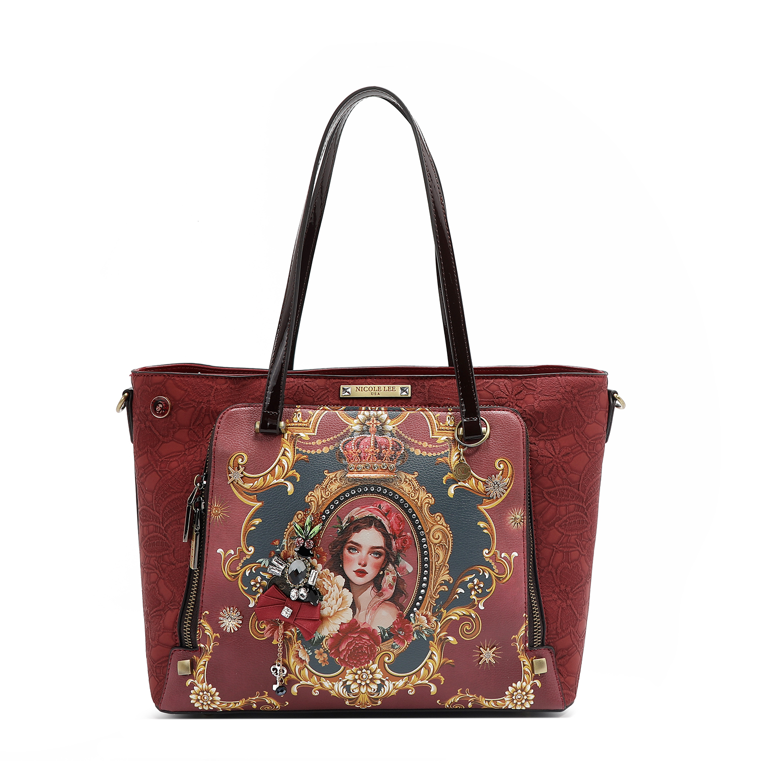 Bolsa Shopper De Nicole Lee Estampado The Queen