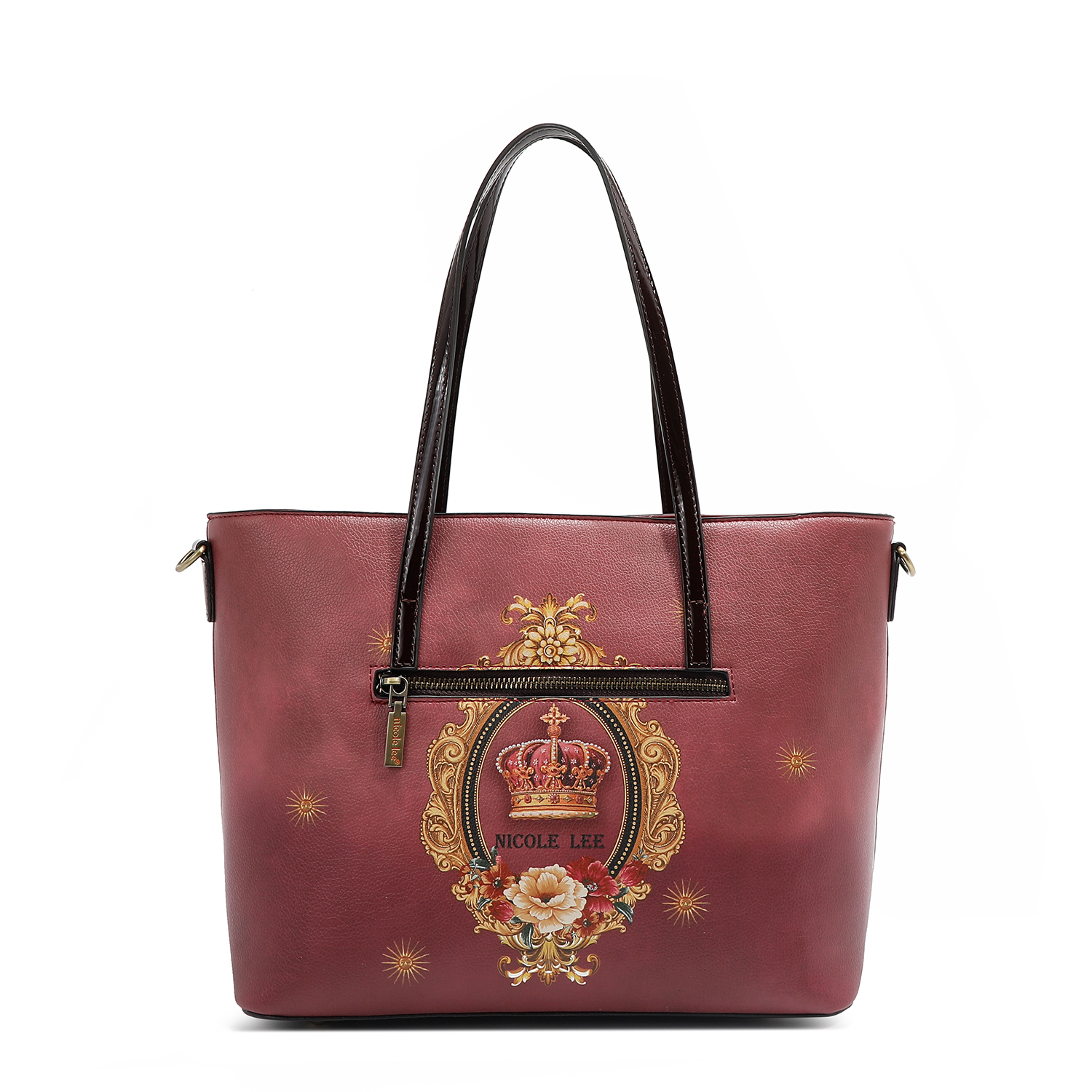 Foto 3 pulgar | Bolsa Shopper De Nicole Lee Estampado The Queen