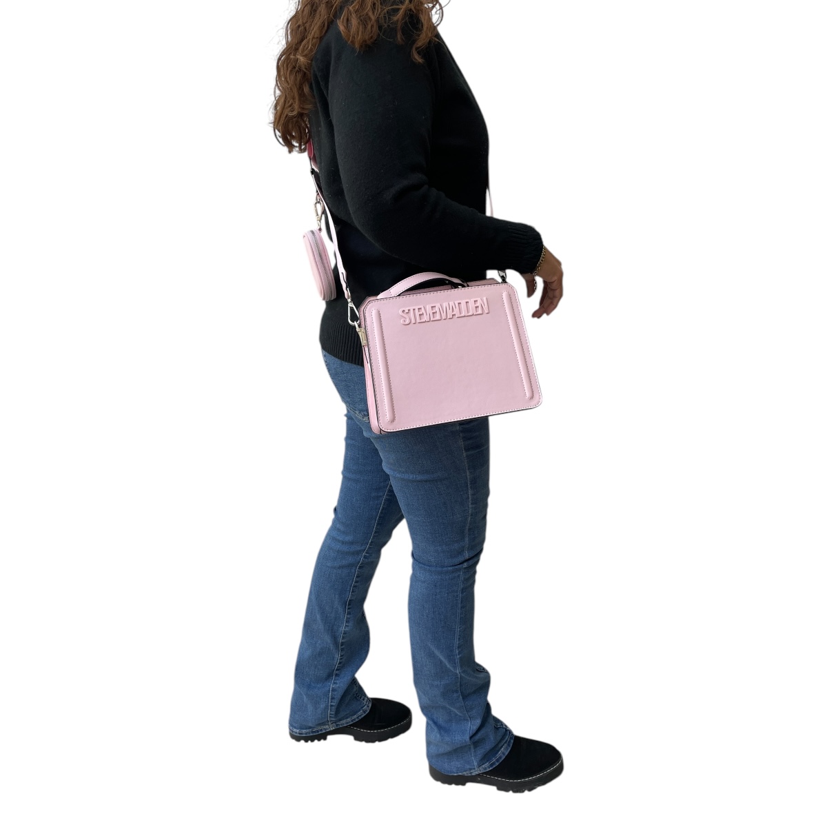 Foto 7 pulgar | Bolsa Steve Madden Bevelyn Rosa Pastel