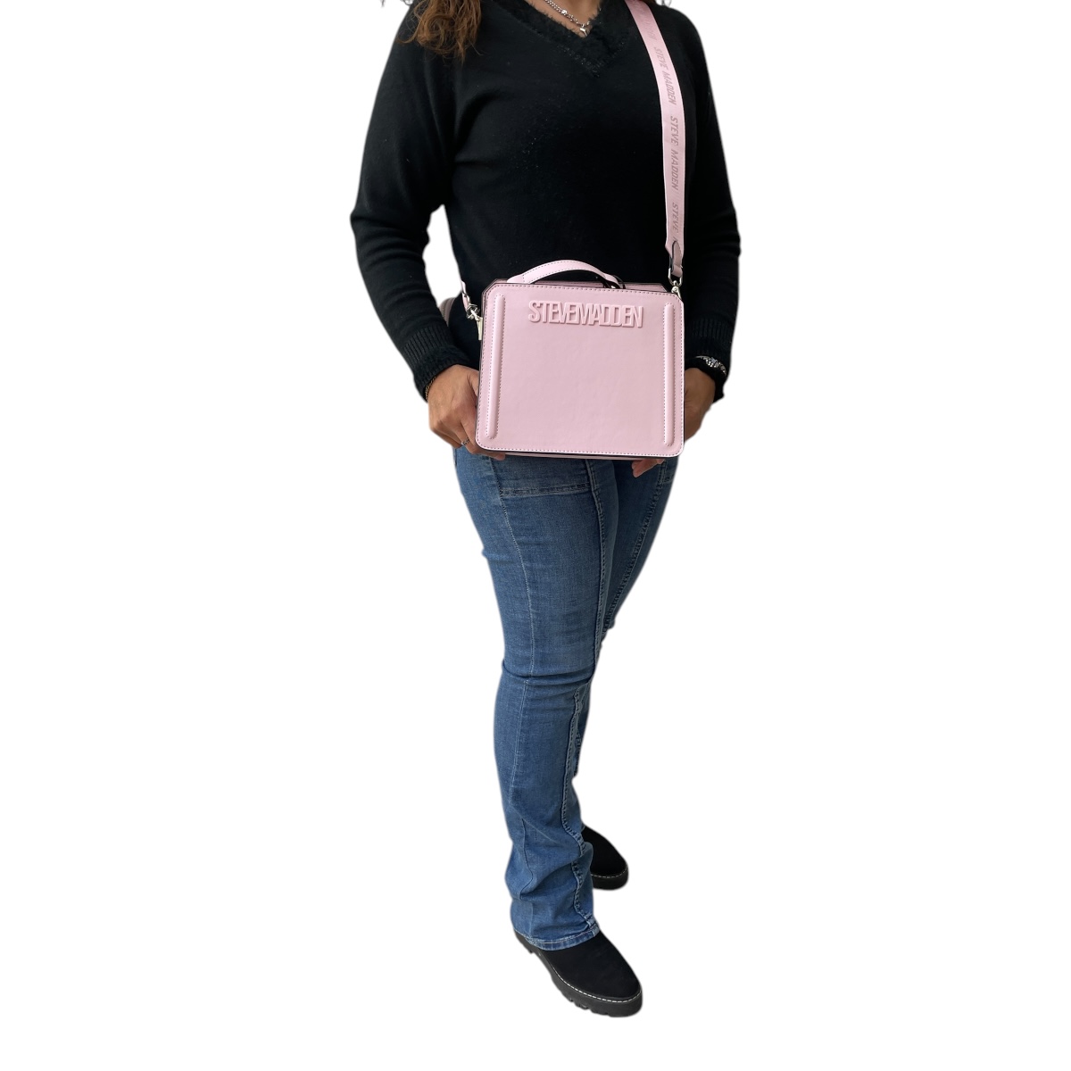 Foto 8 pulgar | Bolsa Steve Madden Bevelyn Rosa Pastel