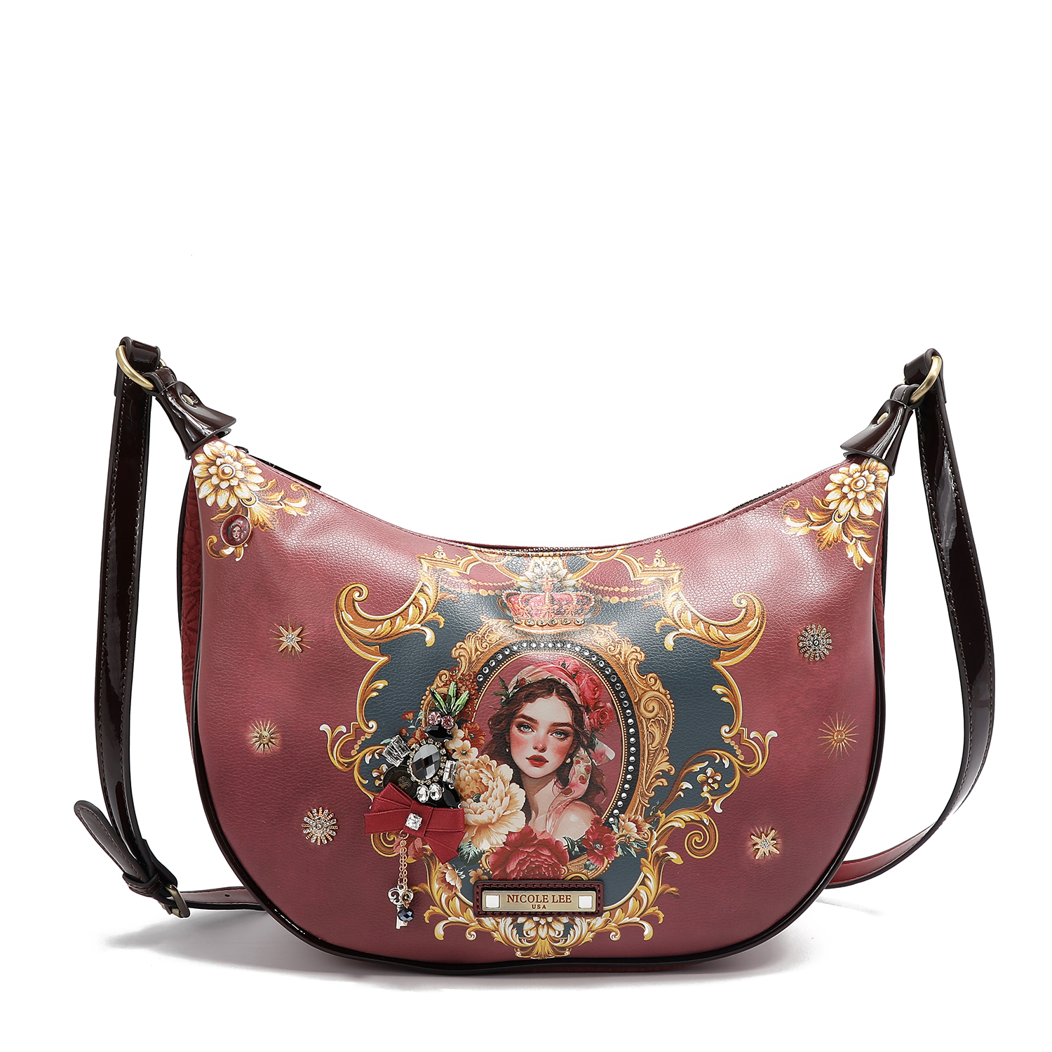 Foto 2 pulgar | Shoulder Bag Nicole Lee Estampado The Queen