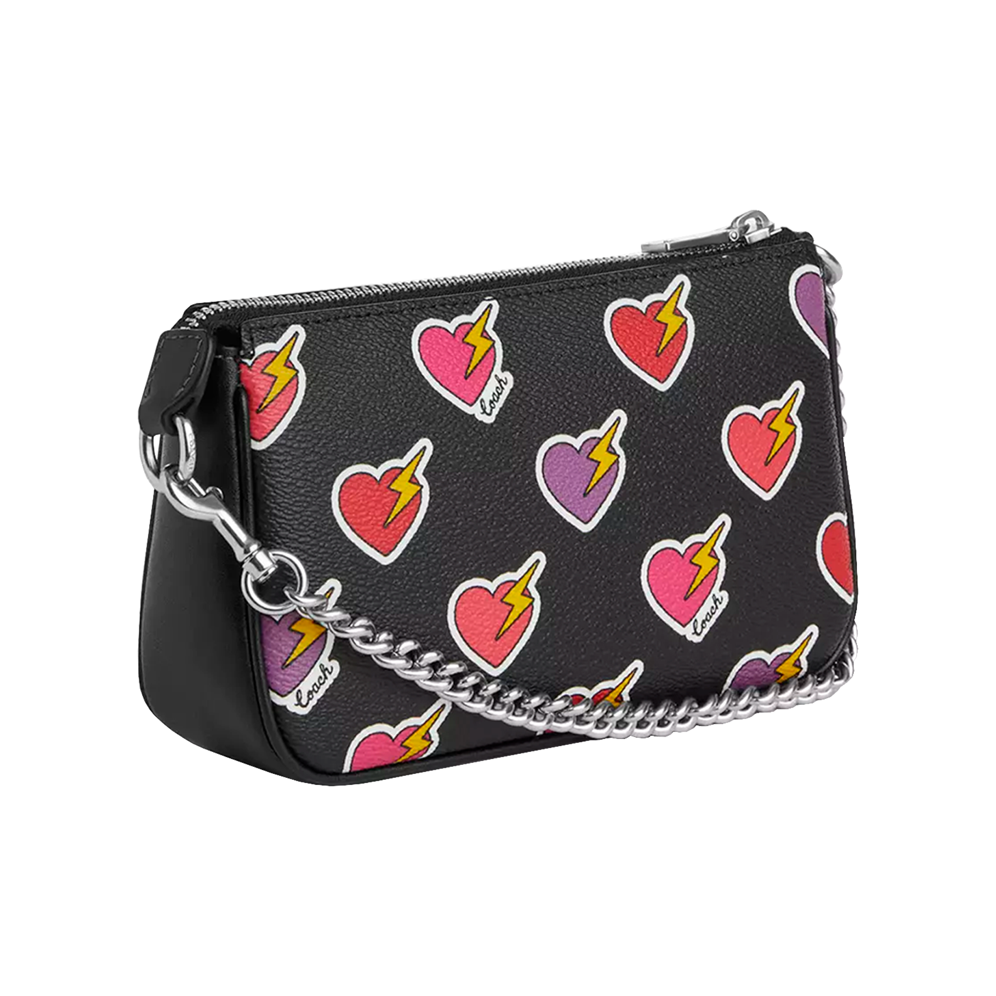 Foto 3 pulgar | Bolsa Coach Nolita 19 Heart Bolt Print Cw452 Color Negro