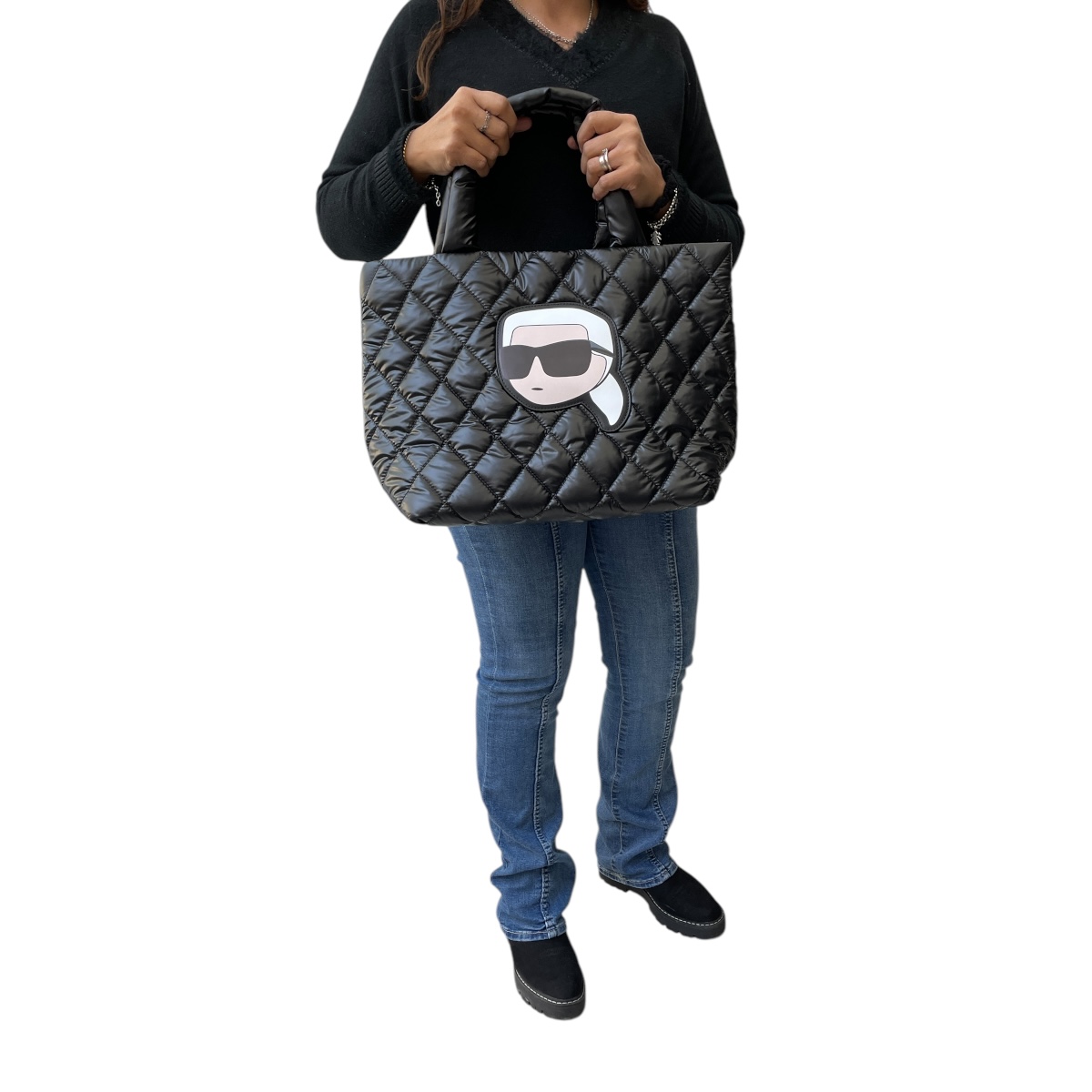 Foto 5 pulgar | Bolsa Estilo Tote Karl Lagerfeld Puffy Face