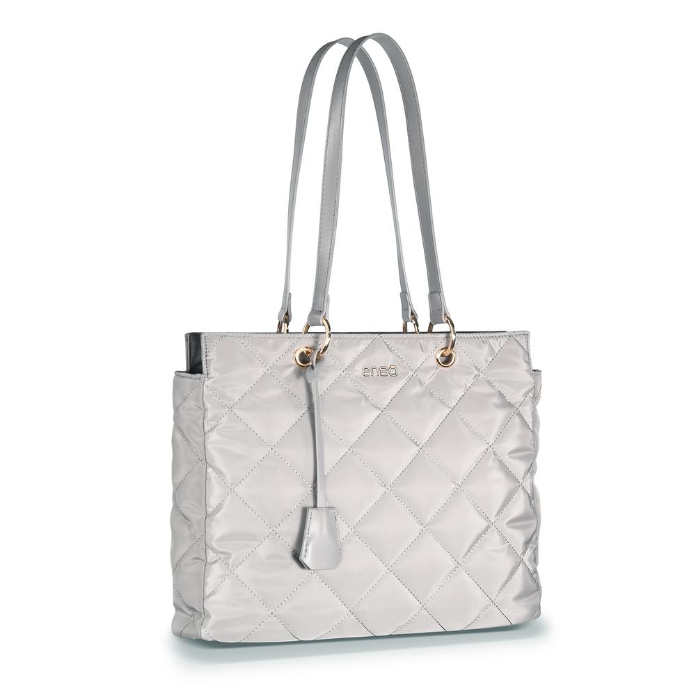 Foto 4 pulgar | Bolsa Tote Enso Mujer Eb244306tt Plata Plateado