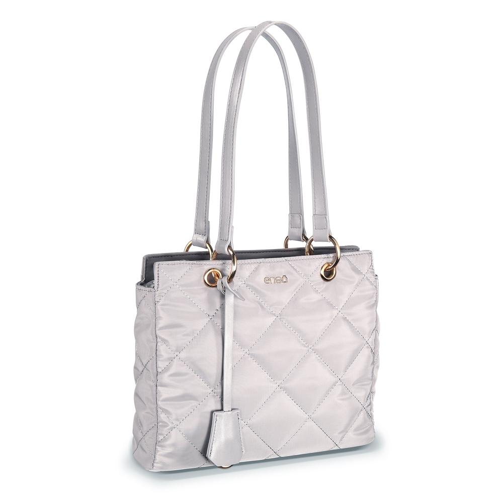 Foto 4 pulgar | Bolsa Tote Enso Mujer Eb244308tt Plata Plateado