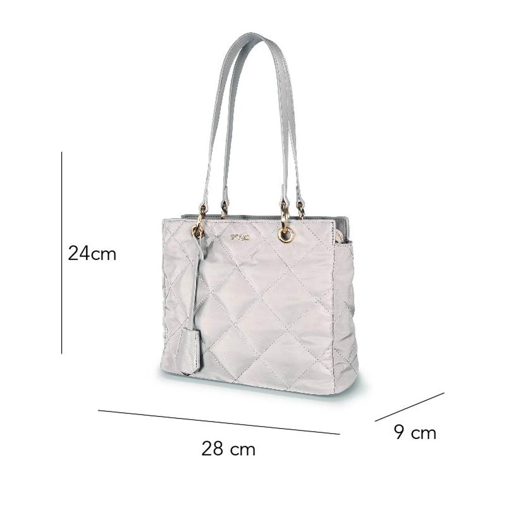 Foto 6 pulgar | Bolsa Tote Enso Mujer Eb244308tt Plata Plateado
