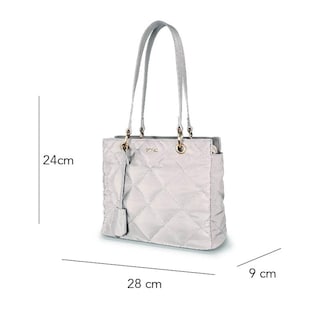 Foto 5 | Bolsa Tote Enso Mujer Eb244308tt Plata Plateado