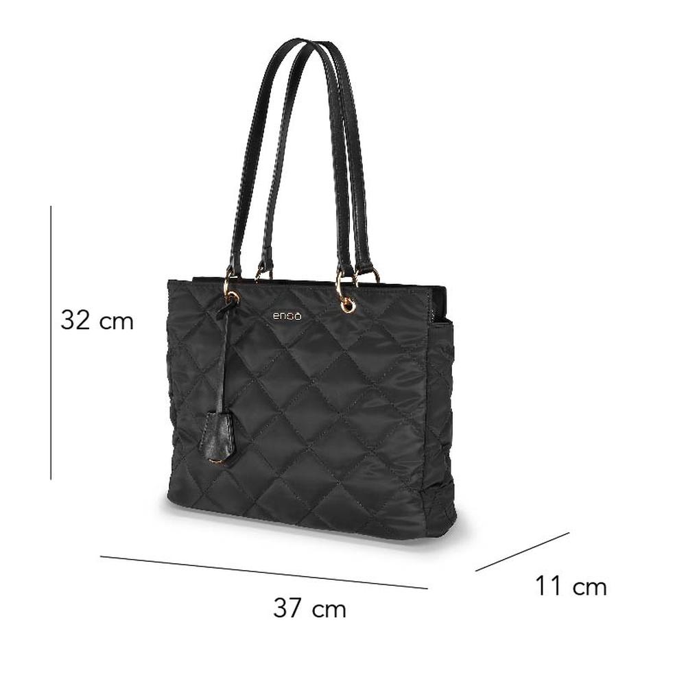 Foto 6 pulgar | Bolsa Tote Enso Mujer Eb244305tt Negro Negro