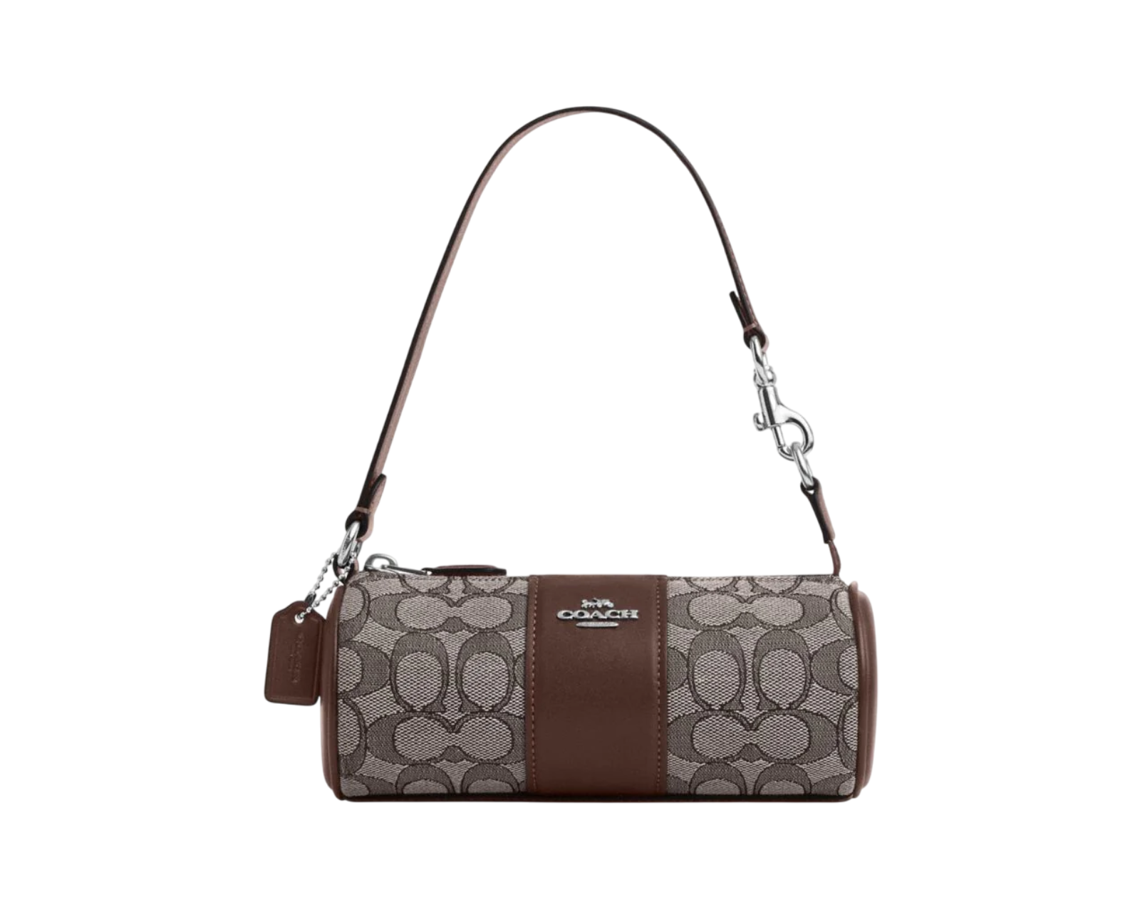 Foto 2 pulgar | Bolsa Coach Nolita Barrel Bag Signature Jacquard Cu989 Café