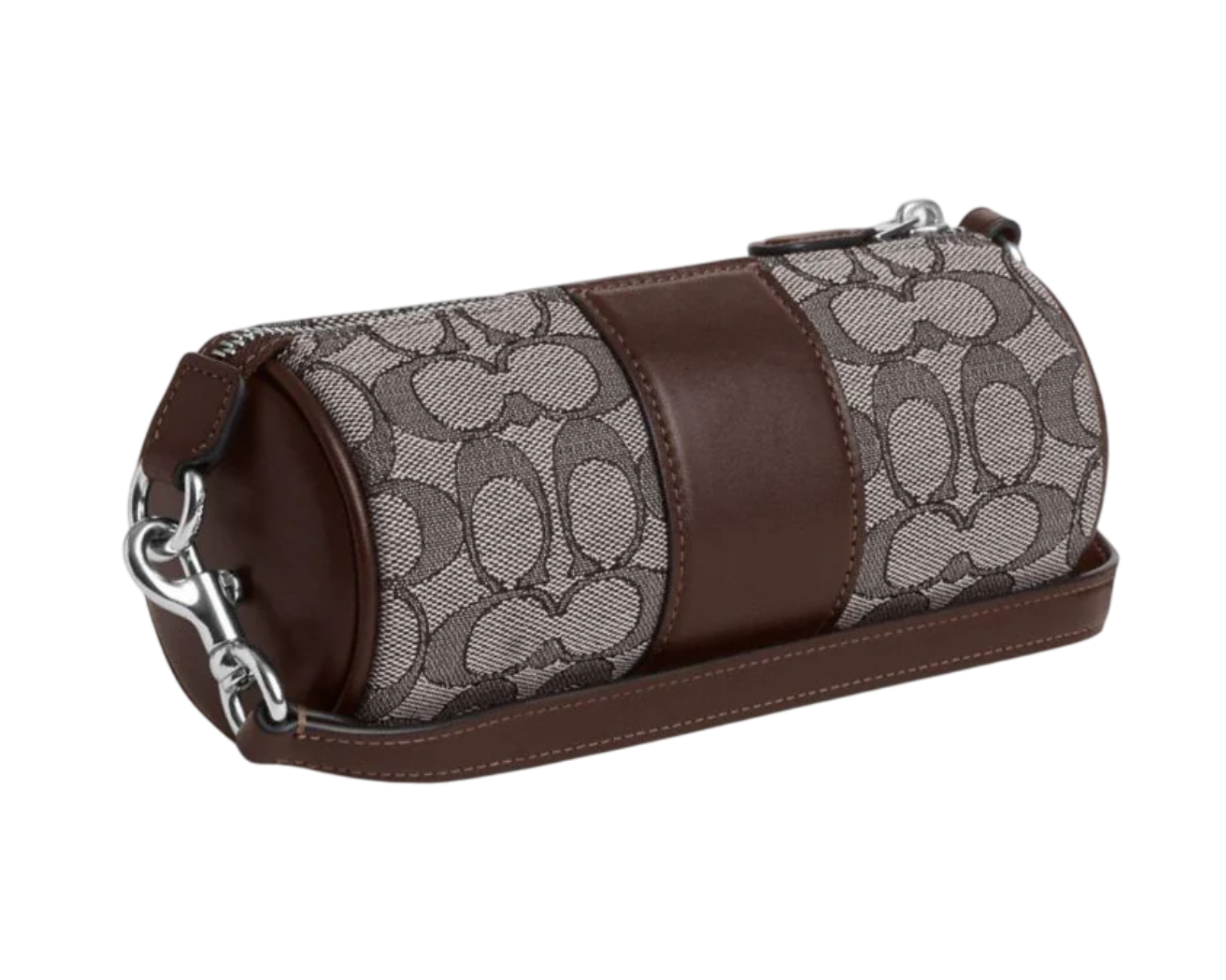 Foto 3 pulgar | Bolsa Coach Nolita Barrel Bag Signature Jacquard Cu989 Café