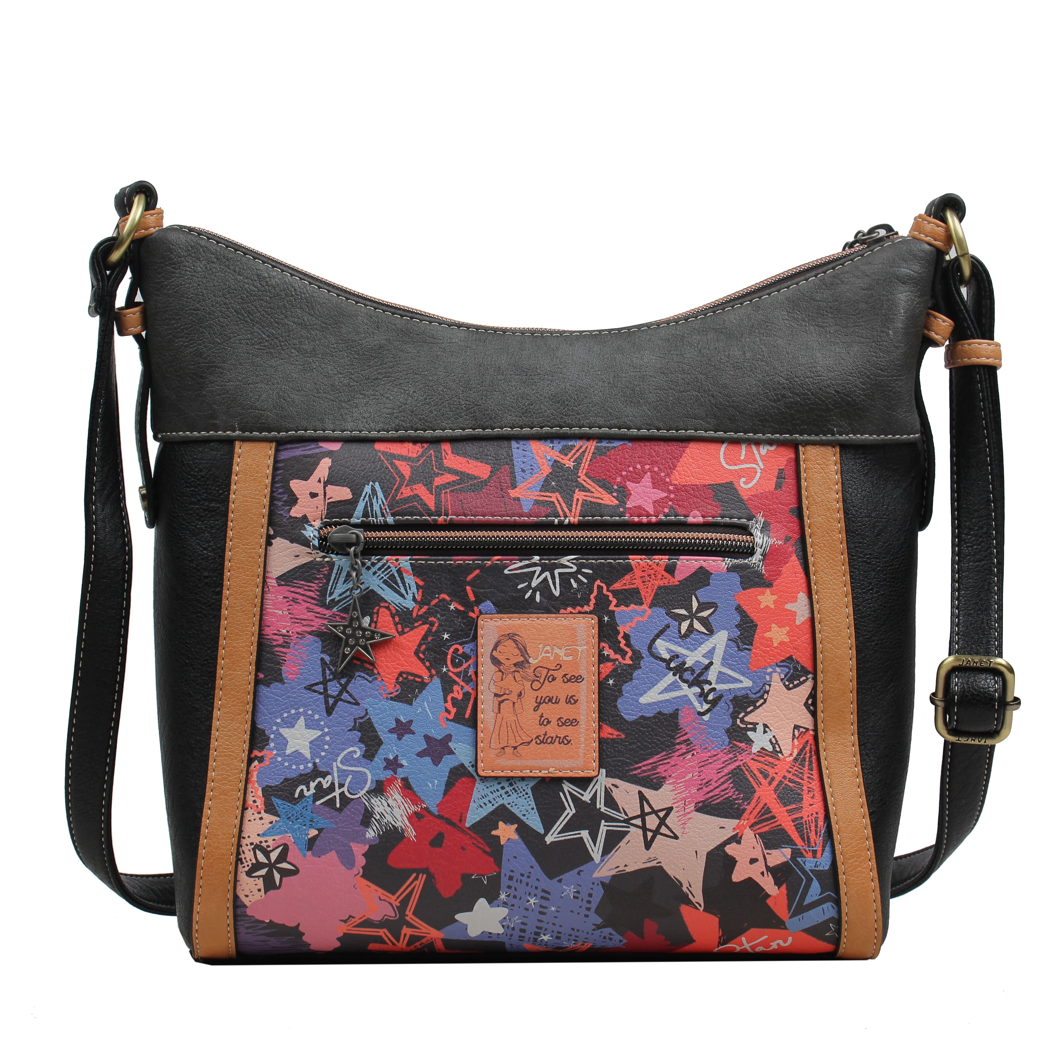 Foto 4 pulgar | Bolso Hobo Janet Bear Paris Dream J048a