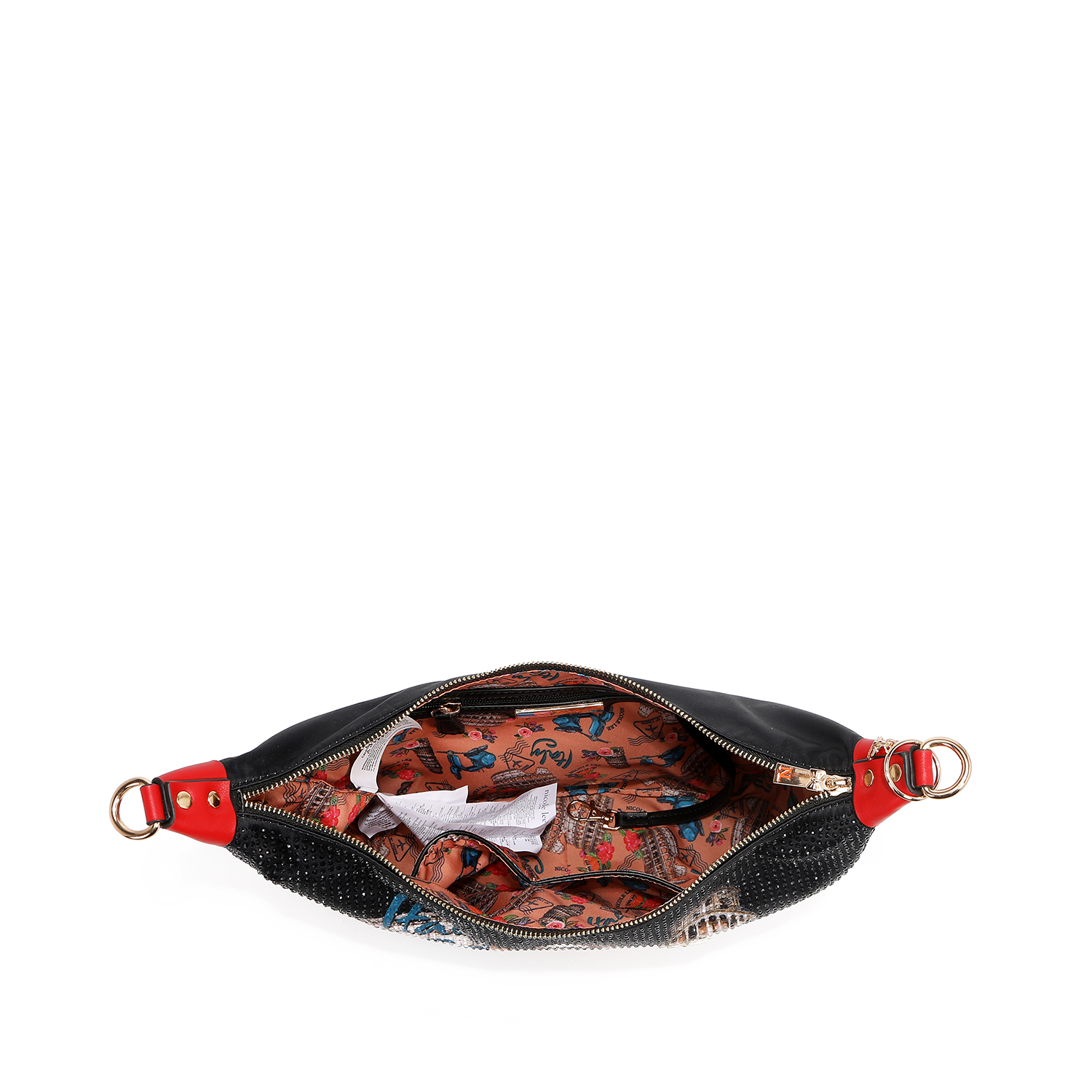 Foto 5 pulgar | Bolsa Shoulder Nicole Lee Estampado Martha Travels