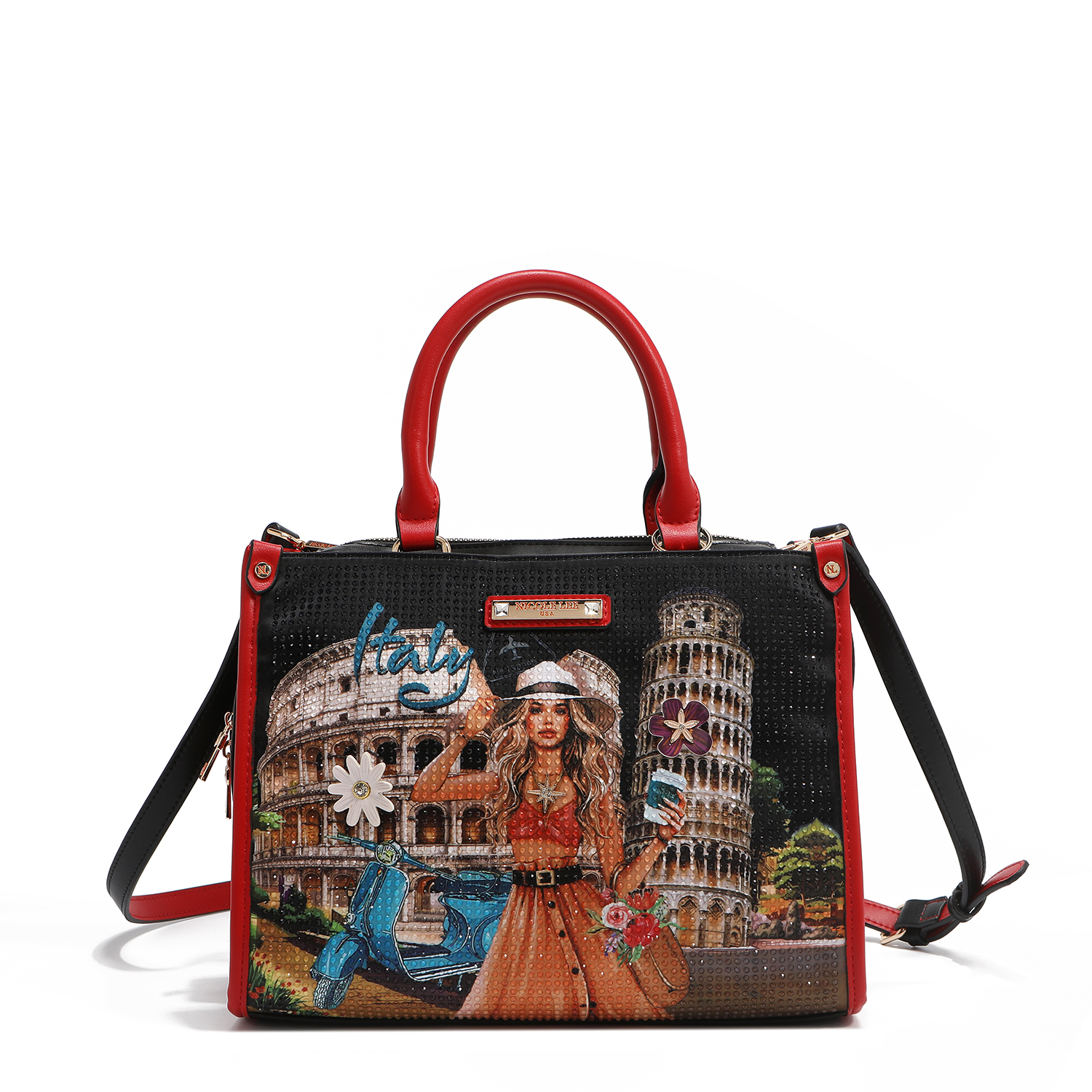 Foto 2 pulgar | Bolsa Tote Nicole Lee Estampado Martha Travels