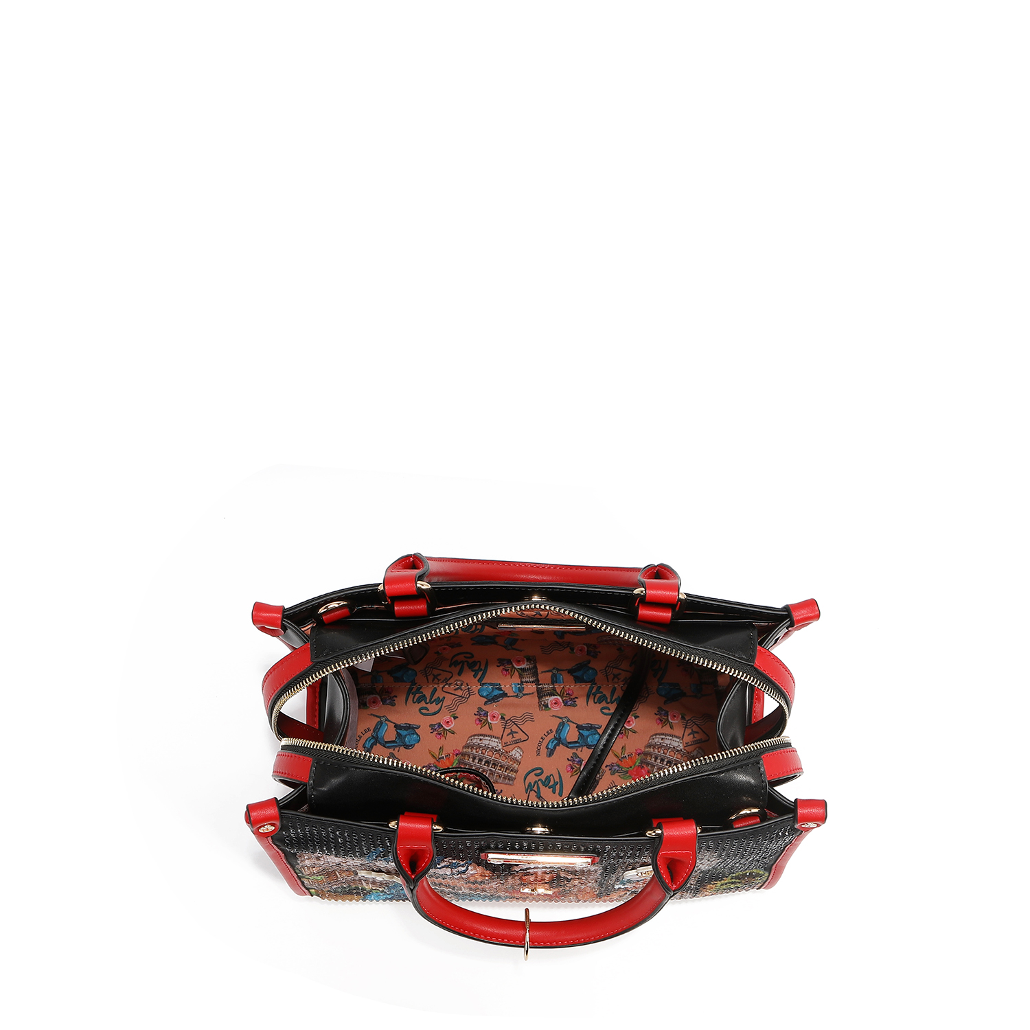Foto 4 pulgar | Bolsa Tote Nicole Lee Estampado Martha Travels