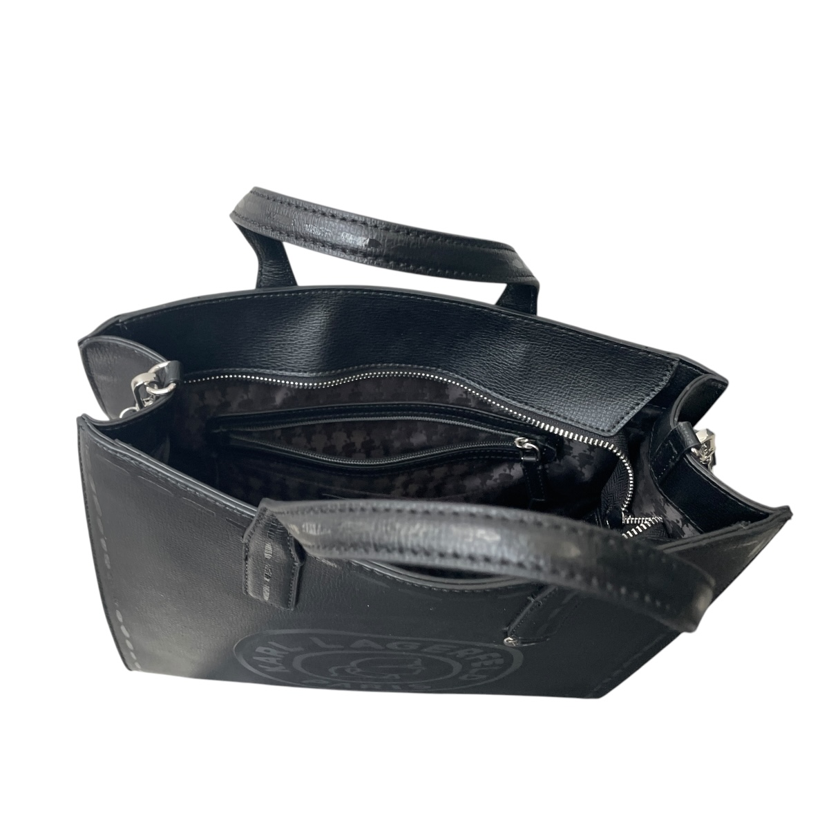 Foto 5 pulgar | Bolsa Karl Lagerfeld Tote Face Black para Dama