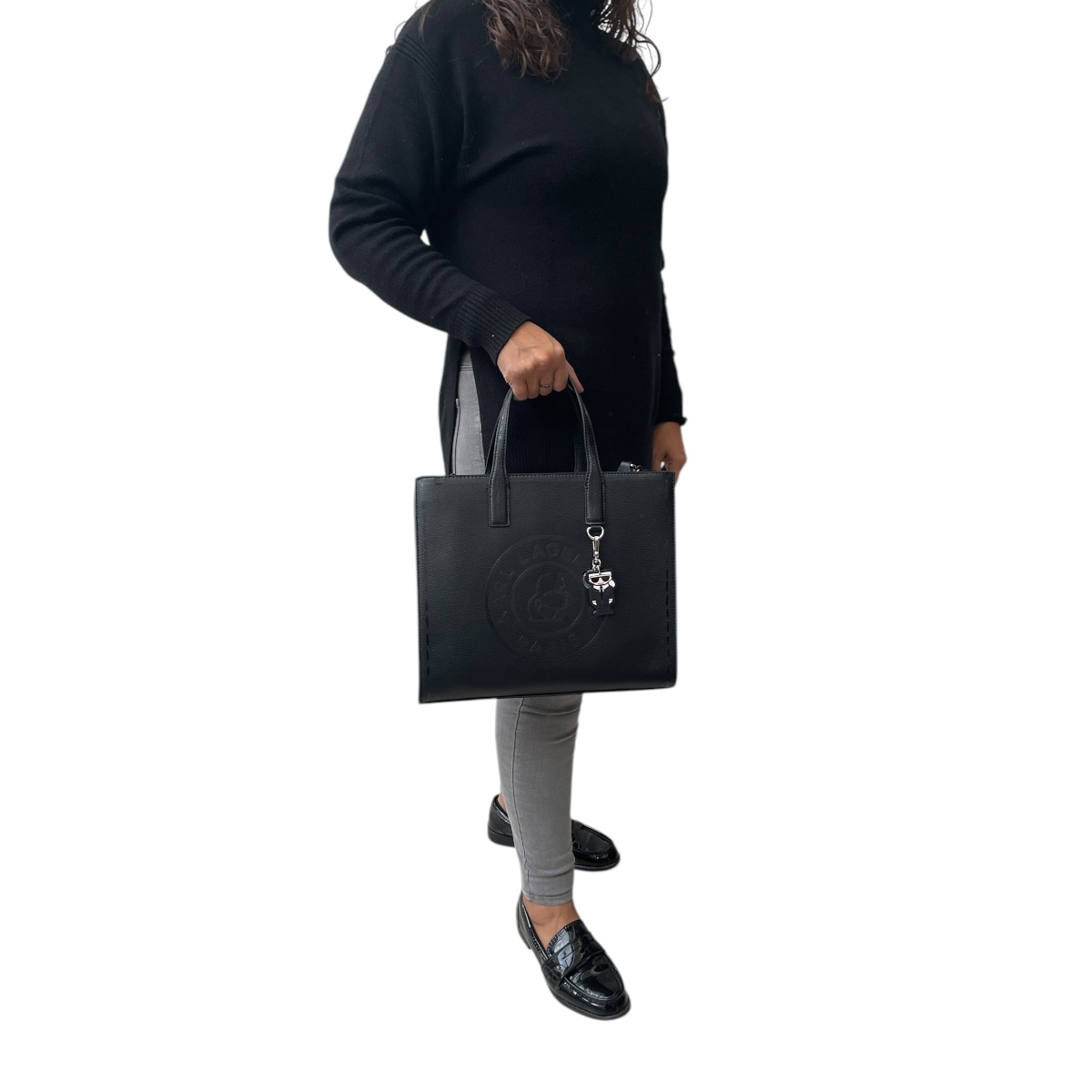 Foto 6 pulgar | Bolsa Karl Lagerfeld Tote Face Black para Dama